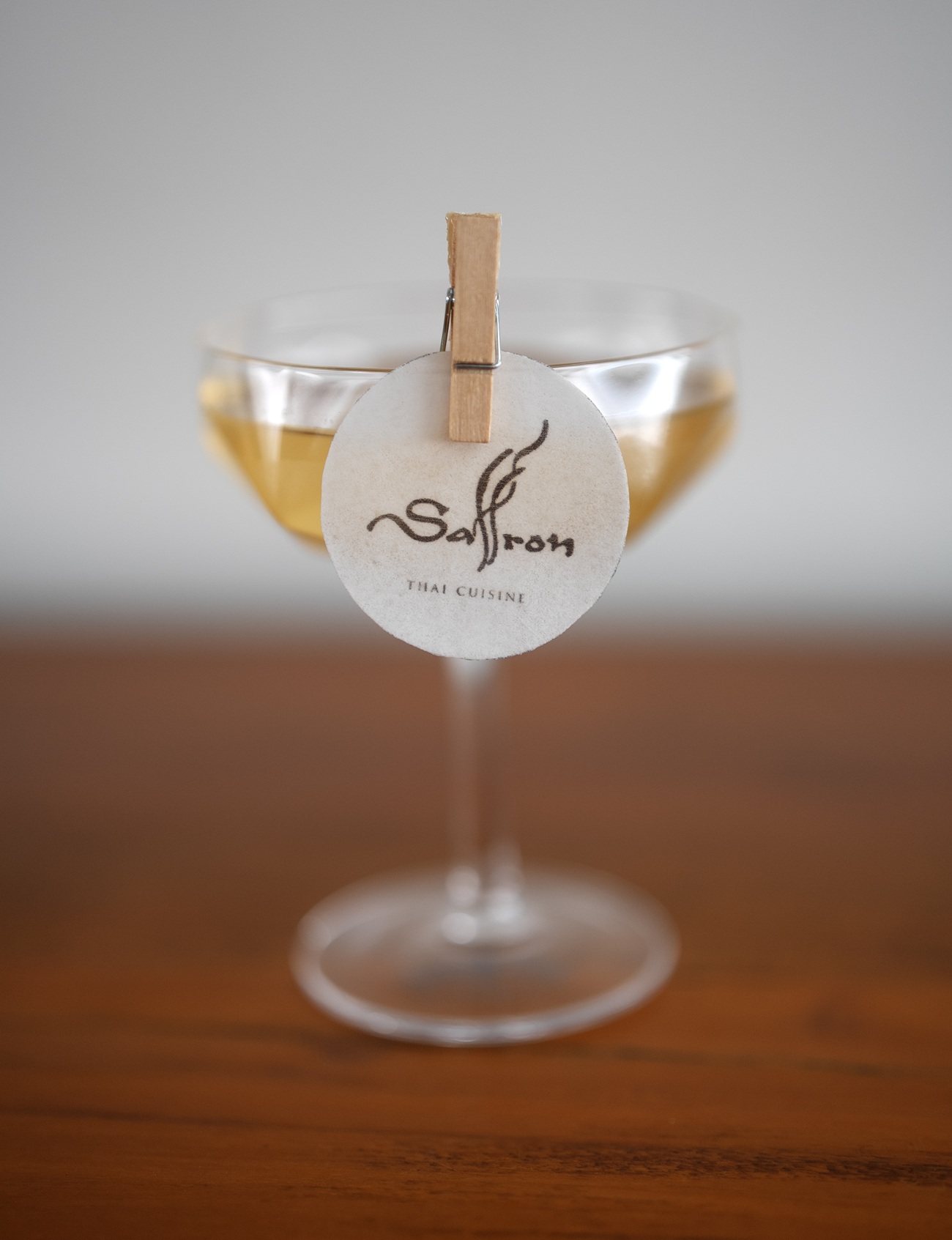 Bebida Thai en el restaurante de Saffron en Puebla 